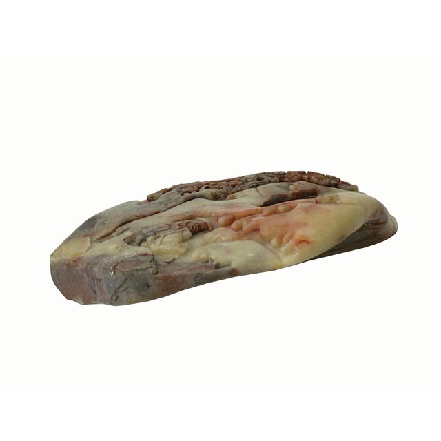 Vintage Chinese Shou Shan Stone Tree Scenery Display Figure For Sale - Image 12 of 16