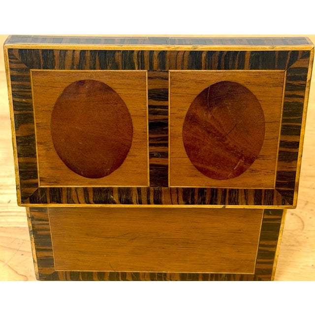 Antique Gillows Tea Caddy, Ebony & Satinwood, Circa 1795 For Sale - Image 14 of 15