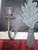 Vintage Solid Brass Metal Wheat Candle Holder Wall Sconce Verdigris Patina For Sale - Image 4 of 5