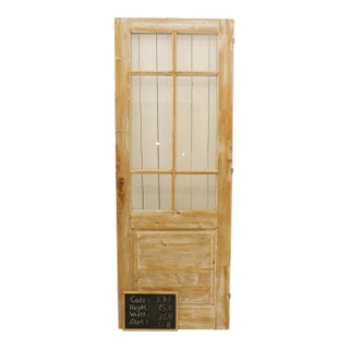 Late 19th Century Single Glass French Door For Sale