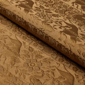 Schumacher Animali Fabric In Bronze