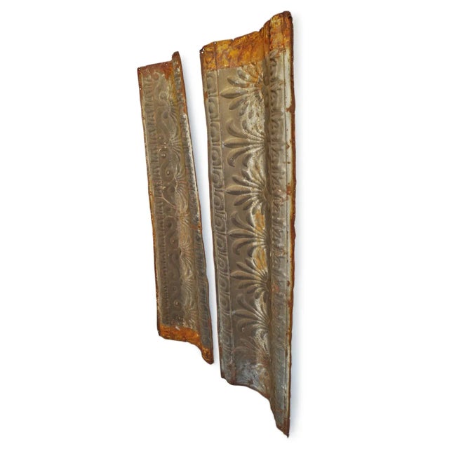 Farmhouse Vintage Mid 20th Century Tin Crown Moulding For Sale - Image 3 of 7