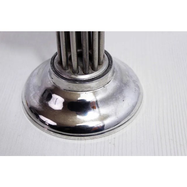 Candleholder in Silver Metal, 1970s For Sale - Image 6 of 11