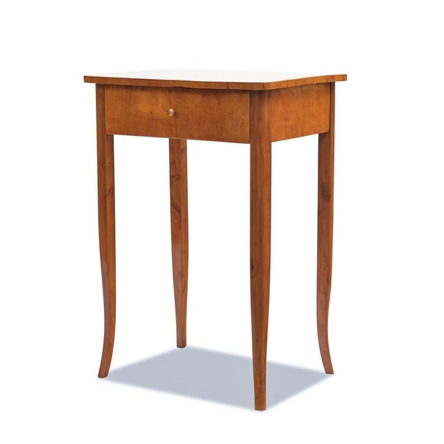 Antique Biedermeier Side Table in Birch, 1820 For Sale - Image 9 of 9