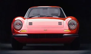 Ferrari Dino, Original Oil Painting on Canvas