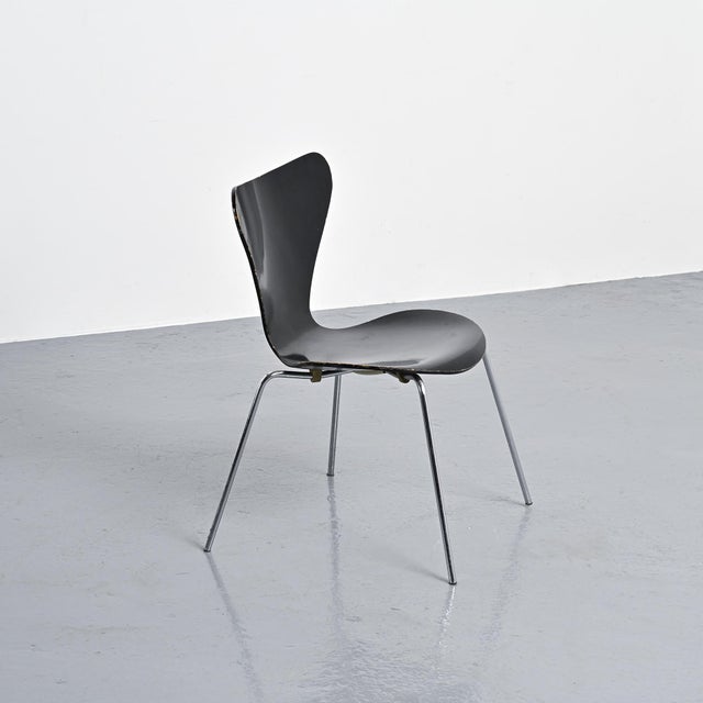 1970s Chairs by Arne Jacobsen for Fritz Hansen, Denmark, 1970s, Set of 6 For Sale - Image 5 of 12
