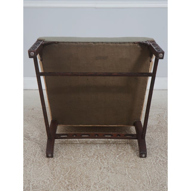 Antique Chippendale Mahogany Wing Chair W. Needlepoint For Sale - Image 18 of 18