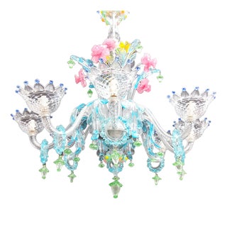 Vintage Chandelier in Murano Glass, 1980s For Sale