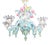 Vintage Chandelier in Murano Glass, 1980s For Sale