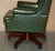 Chesterfield Wingback Swivel Chair in Green Leather For Sale - Image 15 of 18