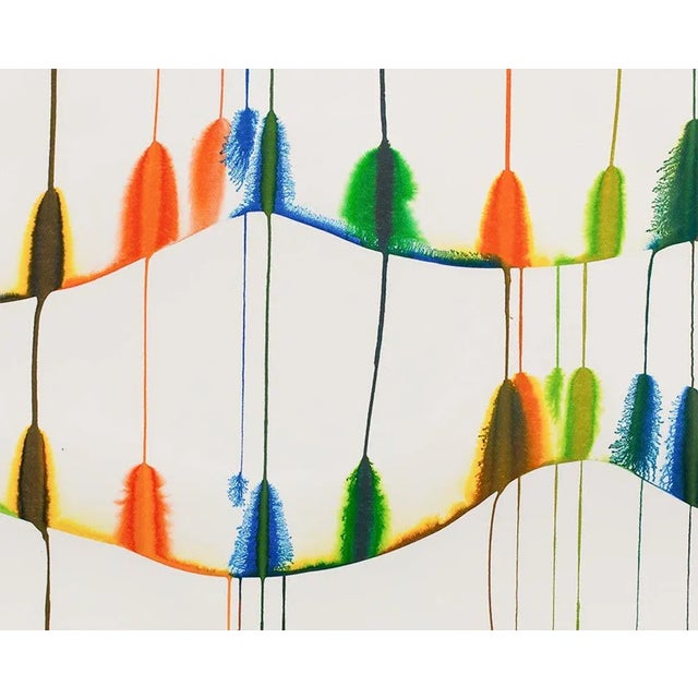 Abstract Contemporary Abstract Ink on Paper Painting "Untitled (Ref 19016)" by Martin Reyna For Sale - Image 3 of 3