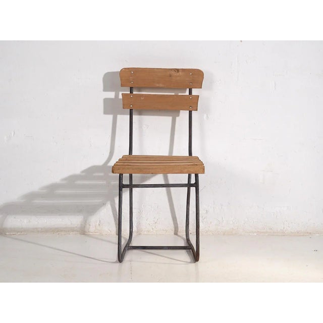 Wood Set of Vintage Outdoor Chairs, 1920 For Sale - Image 7 of 11