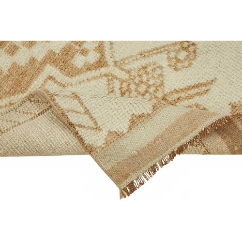 Beige Bohemian Runner Rug For Sale - Image 6 of 7