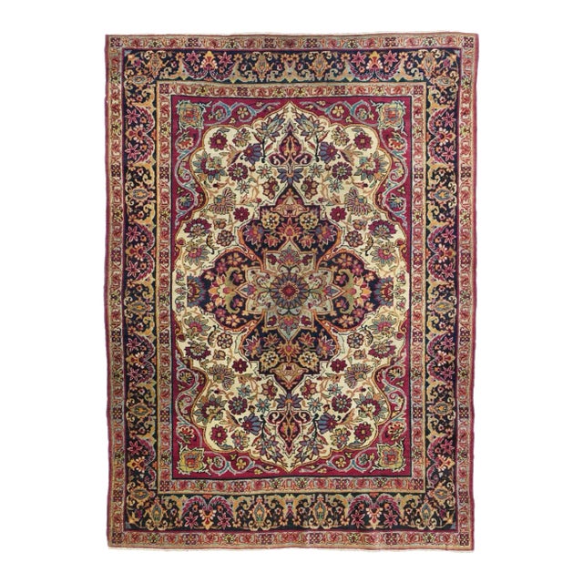 Antique Persian Rug 4'4'' x 5'10'' For Sale