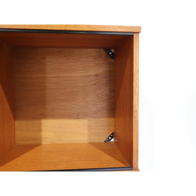 Mid Century Modern Teak Vintage Wall Mounted Credenza Sideboard in the Style Avalon Danish For Sale - Image 4 of 11