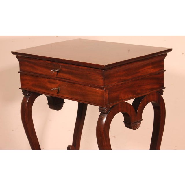Wood Mahogany Side Table, 19th Century For Sale - Image 7 of 13