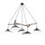 Emily Group of Five Chandelier Light in Anthracite Semi-Matte by Daniel Becker for Moss Objects For Sale - Image 10 of 10