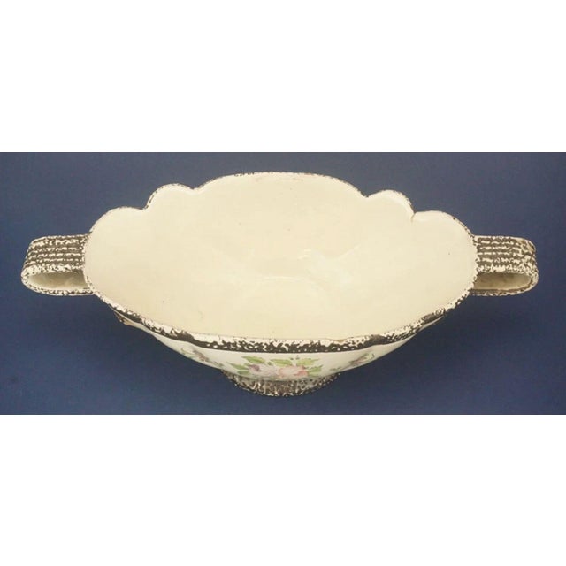 Ceramic Vintage Ceramic Centerpiece Vase by Alpinolo Magnini for Cima Deruta, 1950s For Sale - Image 7 of 18