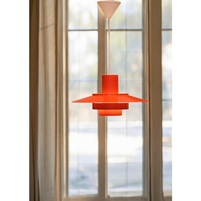 Ceiling lamp Falcon, designed by Andreas Hansen and produced by Fog & Mørup in Denmark. A wonderful lamp that is discreet...
