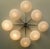 Italian 21st Century Otto Satin Nickel Matte White Murano Glass Flush Mount by Fabio LTD For Sale - Image 3 of 4