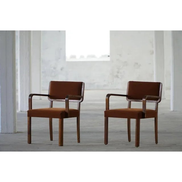 Alvar Aalto Mid-Century Modern Armchairs in the style of Alvar Aalto, Finland, 1950s, Set of 2 For Sale - Image 4 of 15
