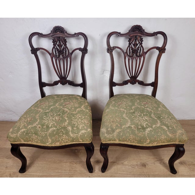 Victorian Nursing Chairs, 1890, Set of 2 For Sale - Image 12 of 18
