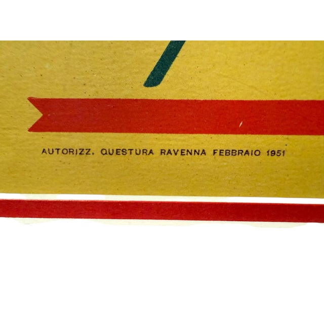 Original 1951 Italian Advertisement / Poster for Table Grapes by "Fratelli Perino," Torino, Framed in Museum Glass For Sale - Image 4 of 9
