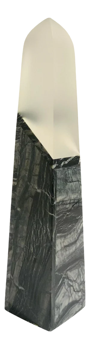 John Richards Modern Black Stone Obelisk