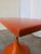Vintage Space Age Orange Pedestal Table by Finžgar & Zorman for Meblo, Former Yugoslavia, 1970s For Sale - Image 9 of 12