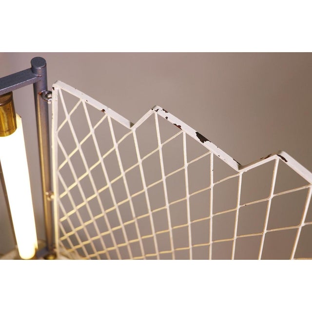 Beige Mid-Century Illuminated Console Table For Sale - Image 8 of 11