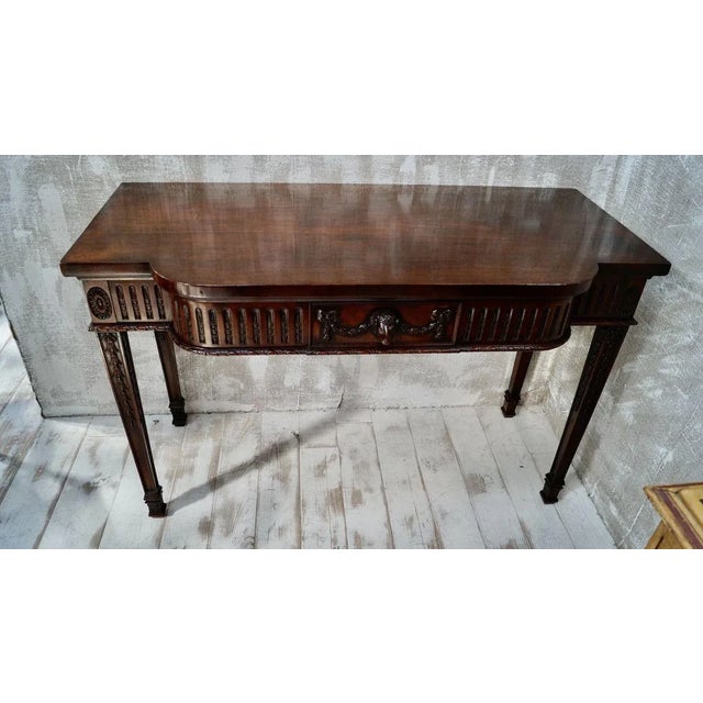 Victorian Mahogany Serving Table For Sale - Image 12 of 15