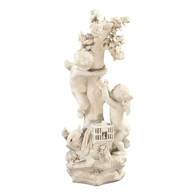Ceramic Four Elements No. 48 Nude Figure Group from Derby, 1773 For Sale