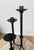 1970s 1970s Brutalist Wrought Iron Candlesticks, Set of 3 For Sale - Image 5 of 7