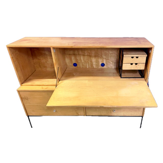 Mid 20th Century Vintage Mid-Century Modern Secretary Desk For Sale - Image 5 of 17