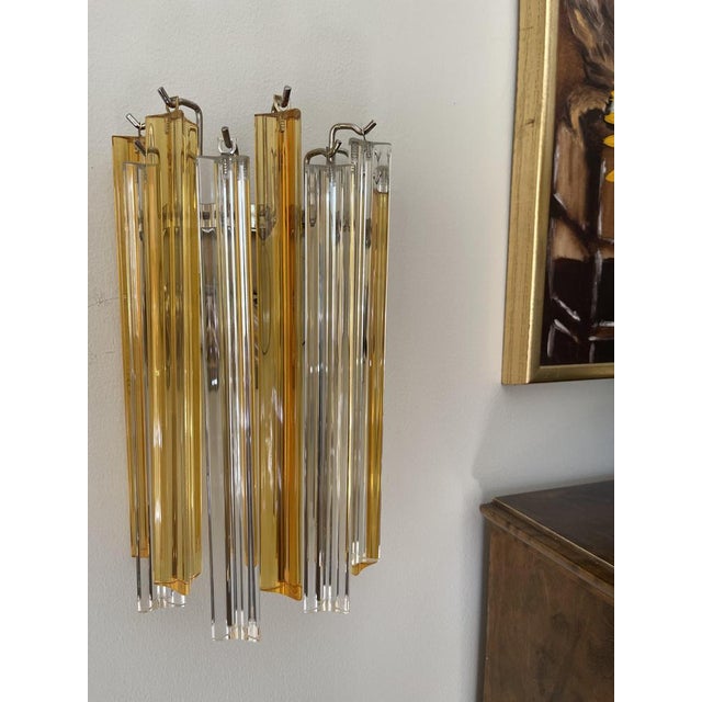 Murano Glass Wall Lamps, Set of 3 For Sale - Image 3 of 7