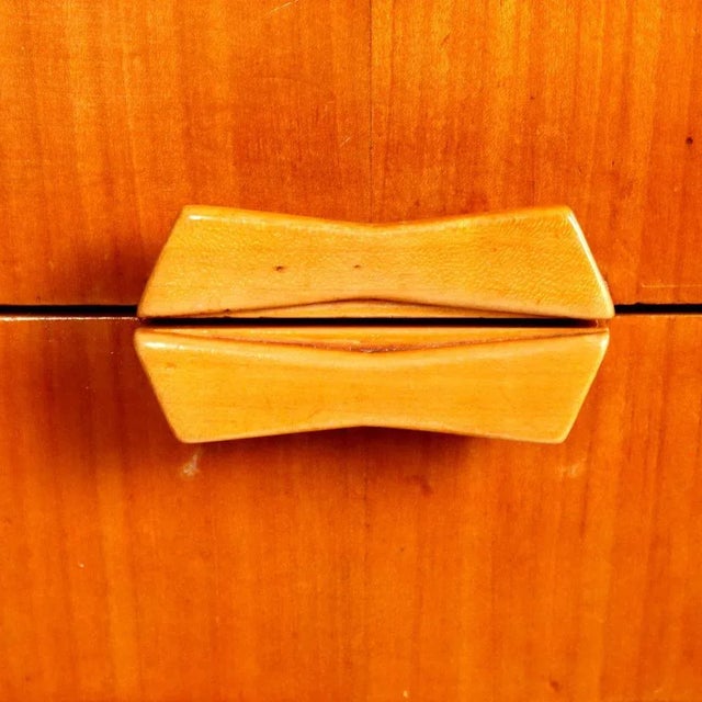 Vintage Chest of Drawers in Cherrywood Veneer, 1950s For Sale - Image 6 of 11