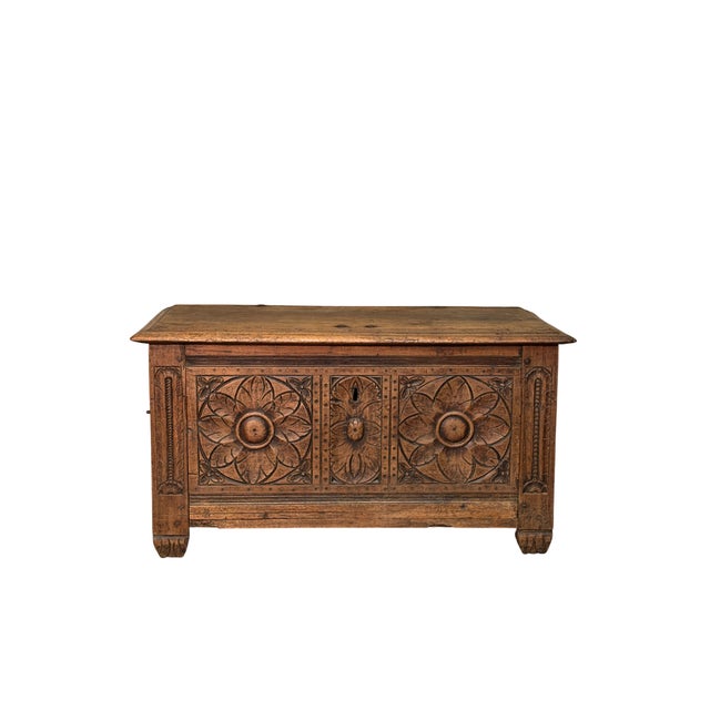 Antique Walnut Chest, 1700 For Sale - Image 4 of 6
