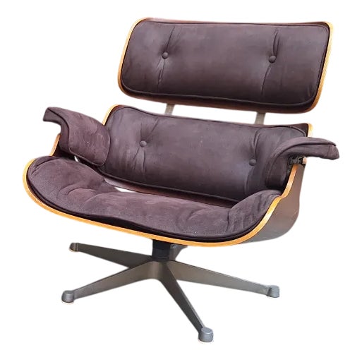 Lounge Chair in Grey Fabric by Charles & Ray Eames for ICF De Padova, 1960s For Sale