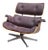 Lounge Chair in Grey Fabric by Charles & Ray Eames for ICF De Padova, 1960s For Sale