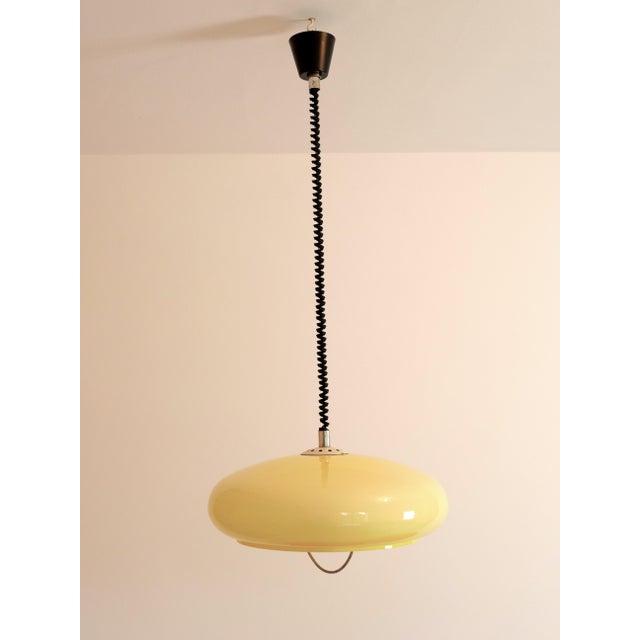 Plastic Vintage Yellow Adjustable Height Suspension, 1960s For Sale - Image 7 of 9