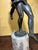 Early 19th Century 19th Century Italian Grand Tour Patinated Bronze Figure "Follower of Bacchus" on the Marble Base For Sale - Image 5 of 12