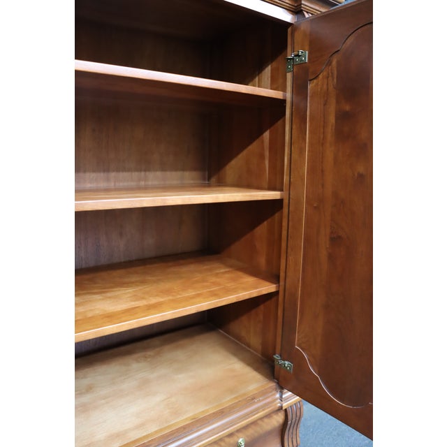Dutch Designs Two-Piece Cherry Linen Chest For Sale - Image 10 of 13