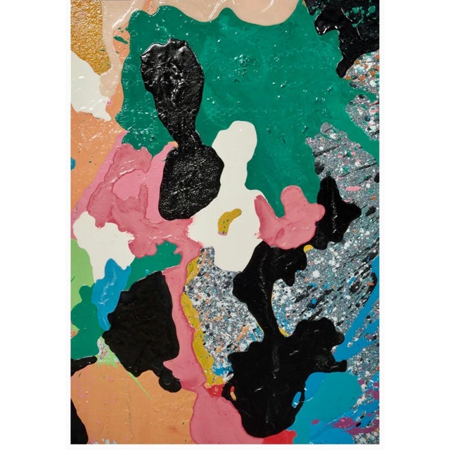 Ronald Davis, Large Color California Abstract Expressionist Copolymer Vinyl Painting Ron Davis, 1983 For Sale - Image 12 of 18
