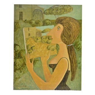 Alberto Gallerati, Terzilla's Claims, Oil on Canvas, 1970s For Sale