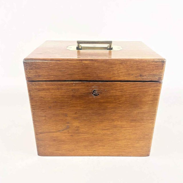 Oak Box with Liquor Bottles 1800, Set of 3 For Sale - Image 4 of 11