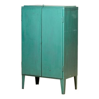 Industrial Iron Cabinet, 1970s For Sale