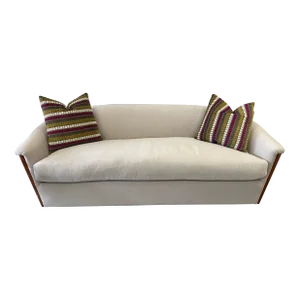 J Robert Scott Sofa Redone in Mario Sirtori Alpaca Cotton Wool Blend
