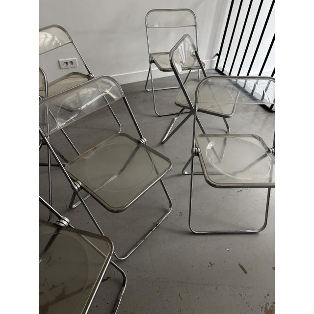Plia Chairs by Giancarlo Piretti for Castelli, 1970s, Set of 7 For Sale - Image 16 of 17