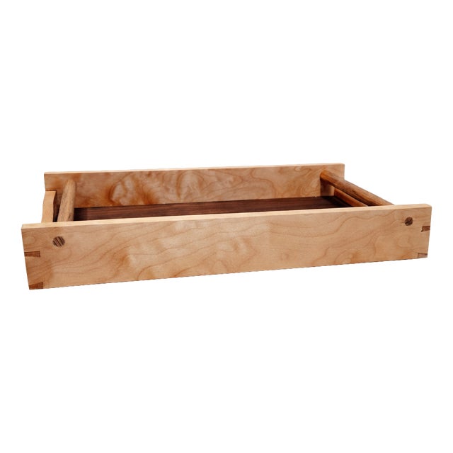 Mocha Handmade Tray by Giuseppe Deepak Benti For Sale
