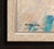 Square Framed White Blue Black Abstract on Canvas For Sale - Image 4 of 5